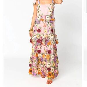 Buddy Love Pink Floral Maxi Dress